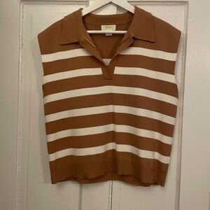 Maeve Collared Sweater Vest